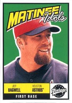 #M18 Jeff Bagwell - Houston Astros - 2001 Upper Deck Vintage - Matinee Idols Baseball