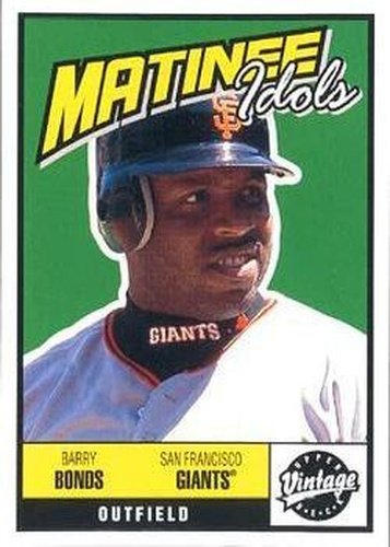 #M3 Barry Bonds - San Francisco Giants - 2001 Upper Deck Vintage - Matinee Idols Baseball