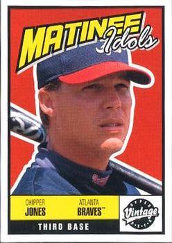 #M4 Chipper Jones - Atlanta Braves - 2001 Upper Deck Vintage - Matinee Idols Baseball