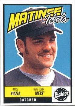#M5 Mike Piazza - New York Mets - 2001 Upper Deck Vintage - Matinee Idols Baseball