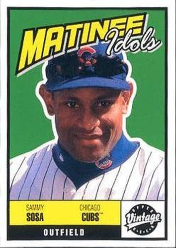 #M9 Sammy Sosa - Chicago Cubs - 2001 Upper Deck Vintage - Matinee Idols Baseball
