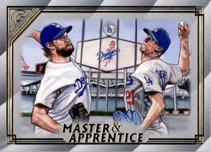 #MA-8 Clayton Kershaw / Walker Buehler - Los Angeles Dodgers - 2020 Topps Gallery - Master & Apprentice Baseball