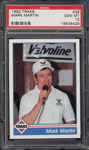 1992 TRAKS MARK MARTIN #38 PSA 10 GEM MINT