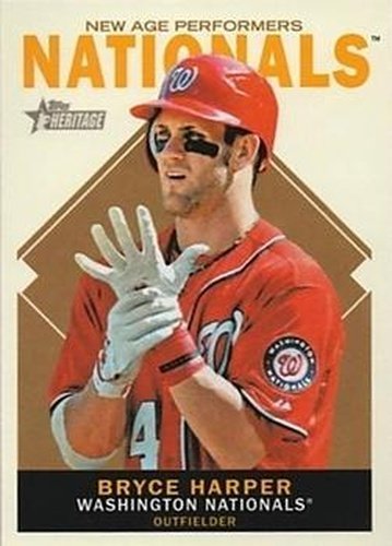 #NAP-BH Bryce Harper - Washington Nationals - 2013 Topps Heritage - New Age Performers Baseball