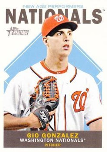 #NAP-GG Gio Gonzalez - Washington Nationals - 2013 Topps Heritage - New Age Performers Baseball