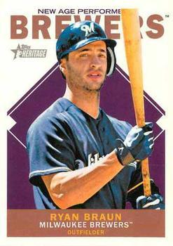 #NAP-RB Ryan Braun - Milwaukee Brewers - 2013 Topps Heritage - New Age Performers Baseball