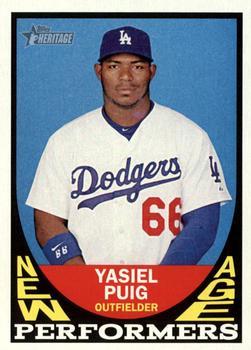 #NAP-YP Yasiel Puig - Los Angeles Dodgers - 2016 Topps Heritage - New Age Performers Baseball
