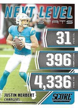 #NL10 Justin Herbert - Los Angeles Chargers - 2021 Score - Next Level Stats Football
