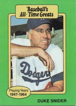 #NNOa Duke Snider - Los Angeles Dodgers - 1987 Hygrade All-Time Greats Baseball