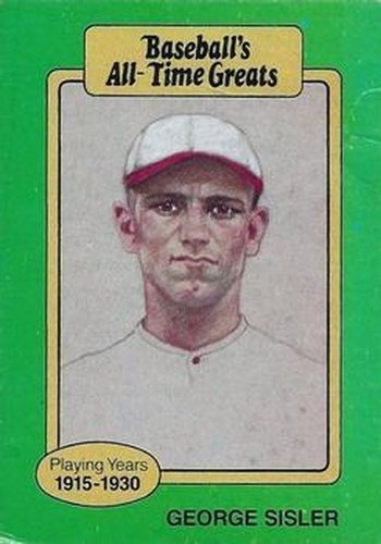 #NNO George Sisler - St. Louis Browns - 1987 Hygrade All-Time Greats Baseball