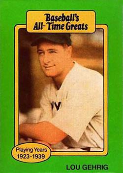 #NNOa Lou Gehrig - New York Yankees - 1987 Hygrade All-Time Greats Baseball