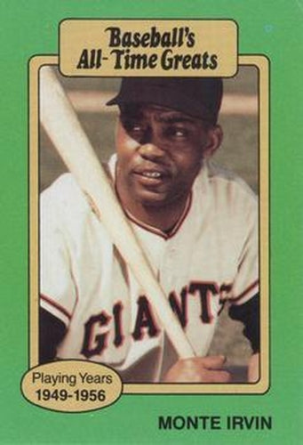 #NNO Monte Irvin - New York Giants - 1987 Hygrade All-Time Greats Baseball