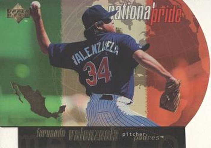 #NP21 Fernando Valenzuela - San Diego Padres - 1998 Upper Deck - National Pride Baseball