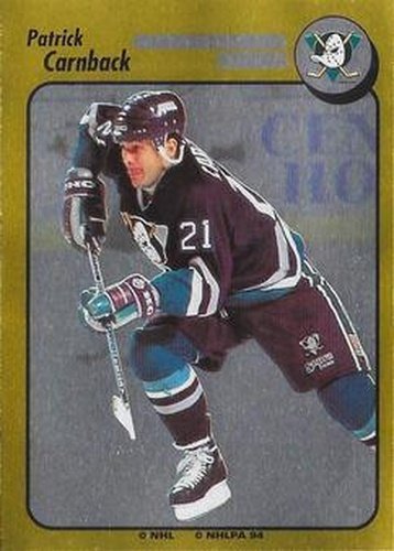 #253 Patrik Carnback - Anaheim Mighty Ducks - 1994-95 Panini Hockey Stickers
