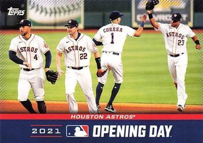 #OD-12 Houston Astros - Houston Astros - 2021 Topps Opening Day Baseball - Opening Day