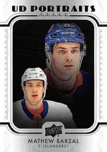 #P-21 Mathew Barzal - New York Islanders - 2019-20 Upper Deck - UD Portraits Hockey