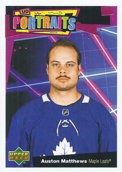 #P-28 Auston Matthews - Toronto Maple Leafs - 2020-21 Upper Deck Portraits Hockey