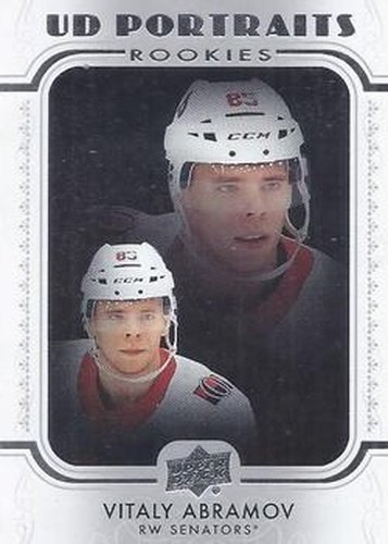 #P-42 Vitaly Abramov - Ottawa Senators - 2019-20 Upper Deck - UD Portraits Hockey