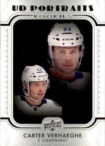 #P-69 Carter Verhaeghe - Tampa Bay Lightning - 2019-20 Upper Deck - UD Portraits Hockey