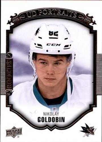 #P-78 Nikolay Goldobin - San Jose Sharks - 2015-16 Upper Deck - UD Portraits Hockey