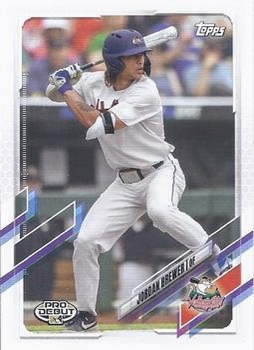 #PD-140 Jordan Brewer - Tri-City ValleyCats - 2021 Topps Pro Debut Baseball