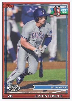 #PD-163 Justin Foscue - AZL Rangers - 2021 Topps Pro Debut Baseball