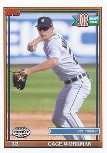 #PD-179 Gage Workman - GCL Tigers - 2021 Topps Pro Debut Baseball