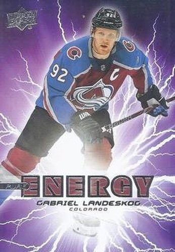 #PE-33 Gabriel Landeskog - Colorado Avalanche - 2019-20 Upper Deck - Pure Energy Hockey