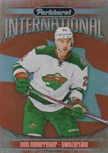 #PI-23 Nino Niederreiter - Minnesota Wild - 2017-18 Parkhurst - Parkhurst International Hockey