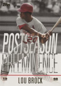 #PO-12 Lou Brock - St. Louis Cardinals - 2018 Topps Update - Postseason Preeminence Baseball