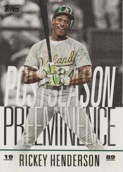 #PO-20 Rickey Henderson - Oakland Athletics - 2018 Topps Update - Postseason Preeminence Baseball