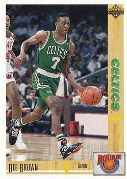 #R12 Dee Brown - Boston Celtics - 1991-92 Upper Deck - Rookie Standouts Basketball