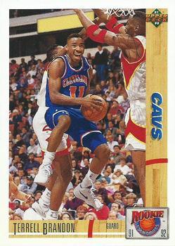 #R22 Terrell Brandon - Cleveland Cavaliers - 1991-92 Upper Deck - Rookie Standouts Basketball