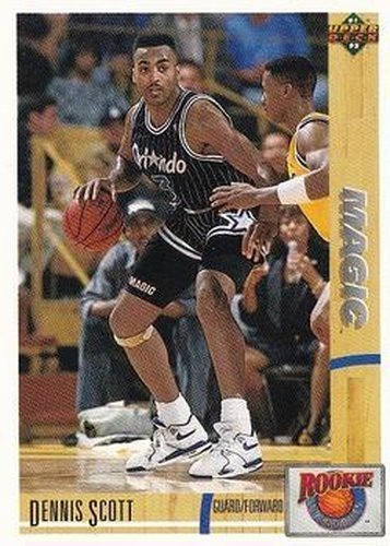 #R2 Dennis Scott - Orlando Magic - 1991-92 Upper Deck - Rookie Standouts Basketball
