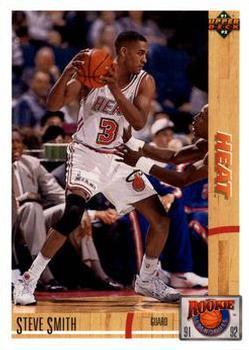 #R32 Steve Smith - Miami Heat - 1991-92 Upper Deck - Rookie Standouts Basketball