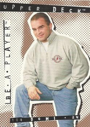 #R65 Tie Domi - Winnipeg Jets - 1994-95 Upper Deck Be a Player Hockey