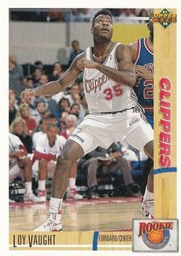 #R8 Loy Vaught - Los Angeles Clippers - 1991-92 Upper Deck - Rookie Standouts Basketball