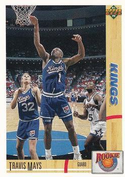 #R9 Travis Mays - Sacramento Kings - 1991-92 Upper Deck - Rookie Standouts Basketball