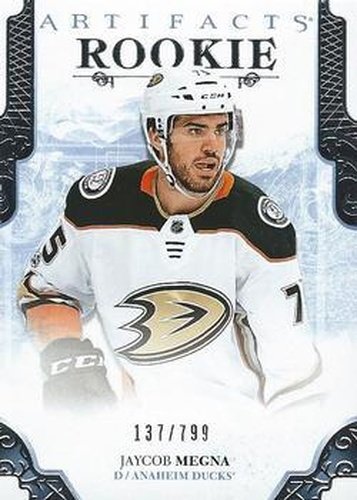 #181 Jaycob Megna - Anaheim Ducks - 2017-18 Upper Deck Artifacts Hockey