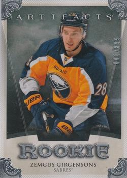 #203 Zemgus Girgensons - Buffalo Sabres - 2013-14 Upper Deck Artifacts Hockey