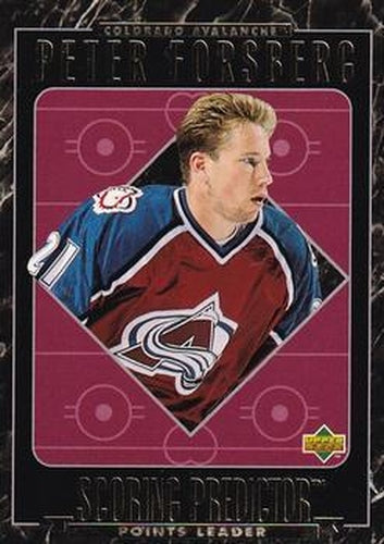 #RR25 Peter Forsberg - Colorado Avalanche - 1995-96 Upper Deck - Predictors Retail Exchange Hockey