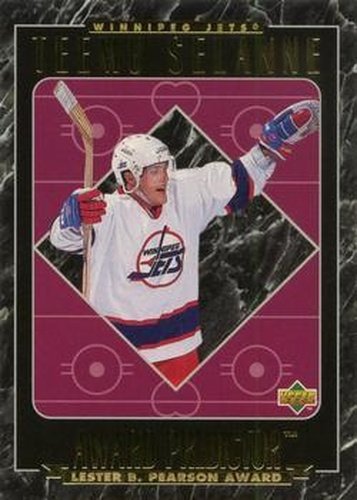#RR49 Teemu Selanne - Winnipeg Jets - 1995-96 Upper Deck - Predictors Retail Exchange Hockey