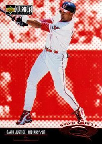 #SQ23 David Justice - Cleveland Indians - 1998 Collector's Choice - StarQuest Baseball