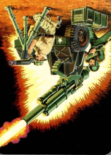 #51 Mountain Howitzer - 1986 G.I. Joe Action Cards