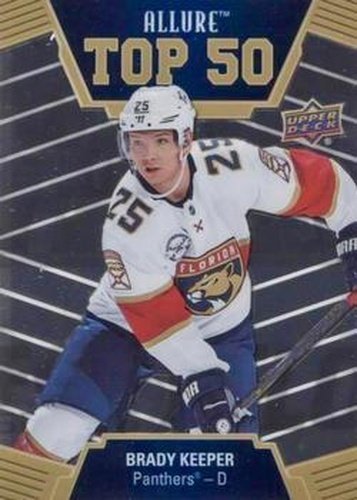 #T50-17 Brady Keeper - Florida Panthers - 2019-20 Upper Deck Allure Hockey - Top 50