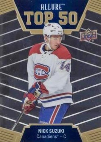 #T50-47 Nick Suzuki - Montreal Canadiens - 2019-20 Upper Deck Allure Hockey - Top 50