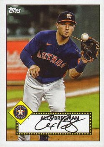 #T52-11 Alex Bregman - Houston Astros - 2021 Topps - 1952 Topps Redux Baseball