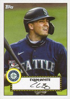#T52-17 Evan White - Seattle Mariners - 2021 Topps - 1952 Topps Redux Baseball
