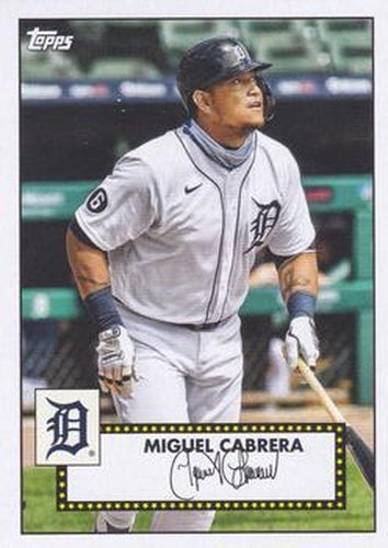 #T52-2 Miguel Cabrera - Detroit Tigers - 2021 Topps - 1952 Topps Redux Baseball