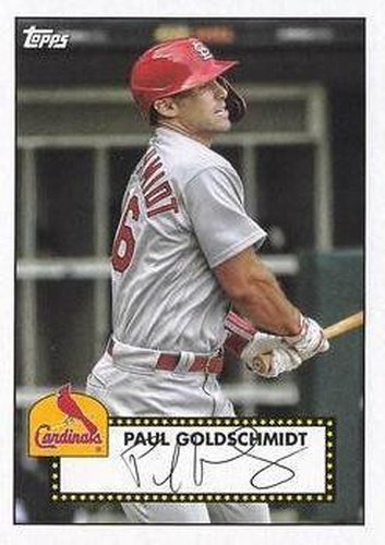 #T52-31 Paul Goldschmidt - St. Louis Cardinals - 2021 Topps - 1952 Topps Redux Baseball